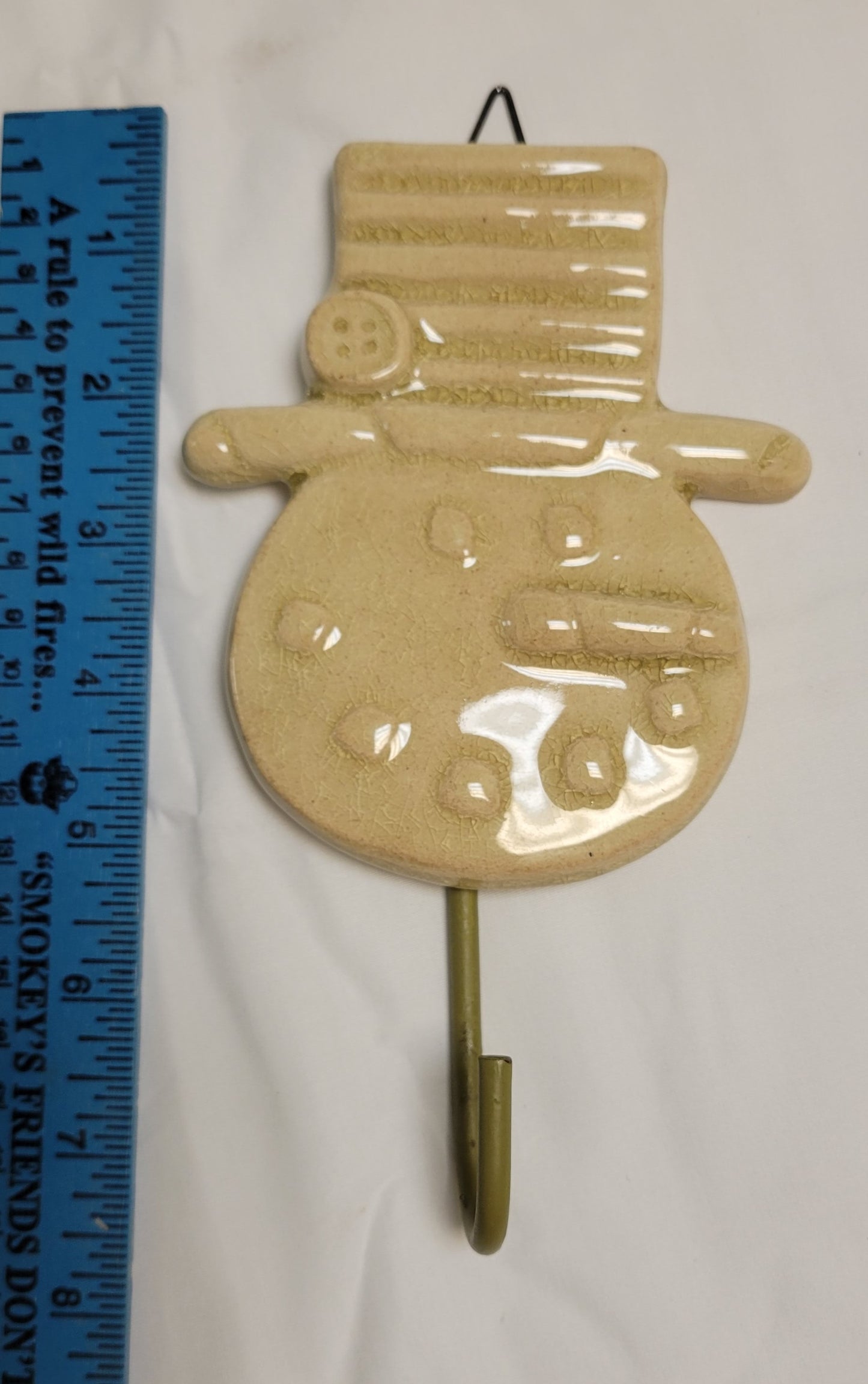 Snowman Christmas Stocking Head Wall Hook