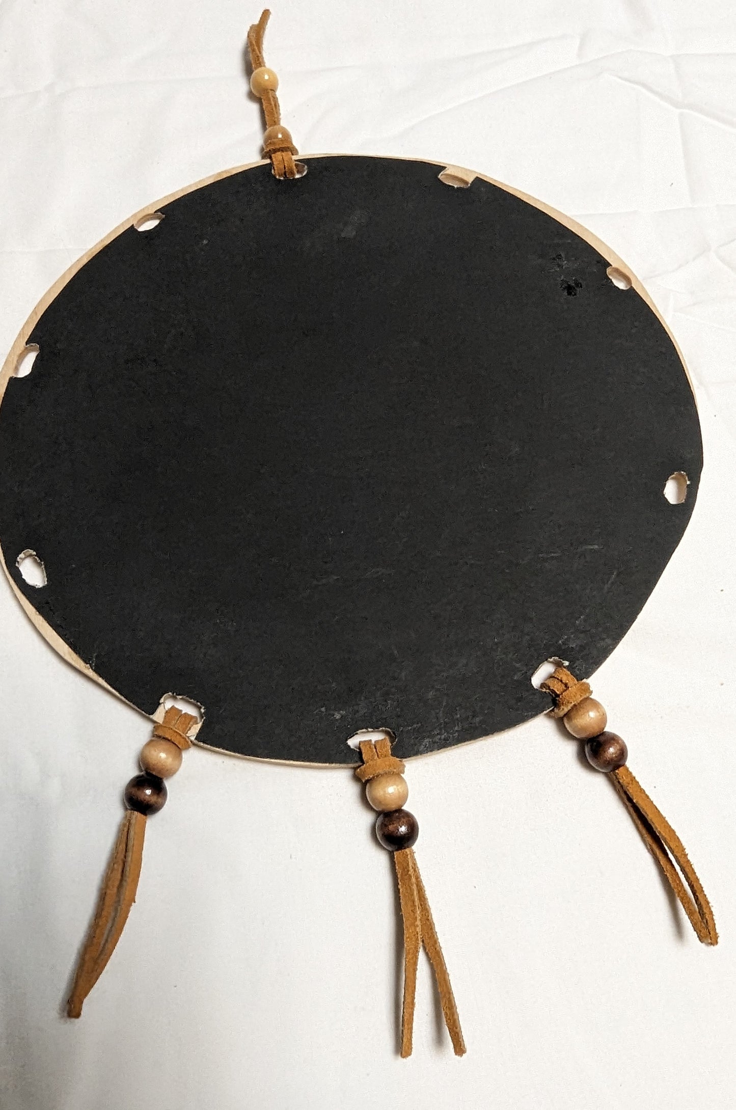 Art Dream Catcher Scroll Pyrography Painted Red Fox