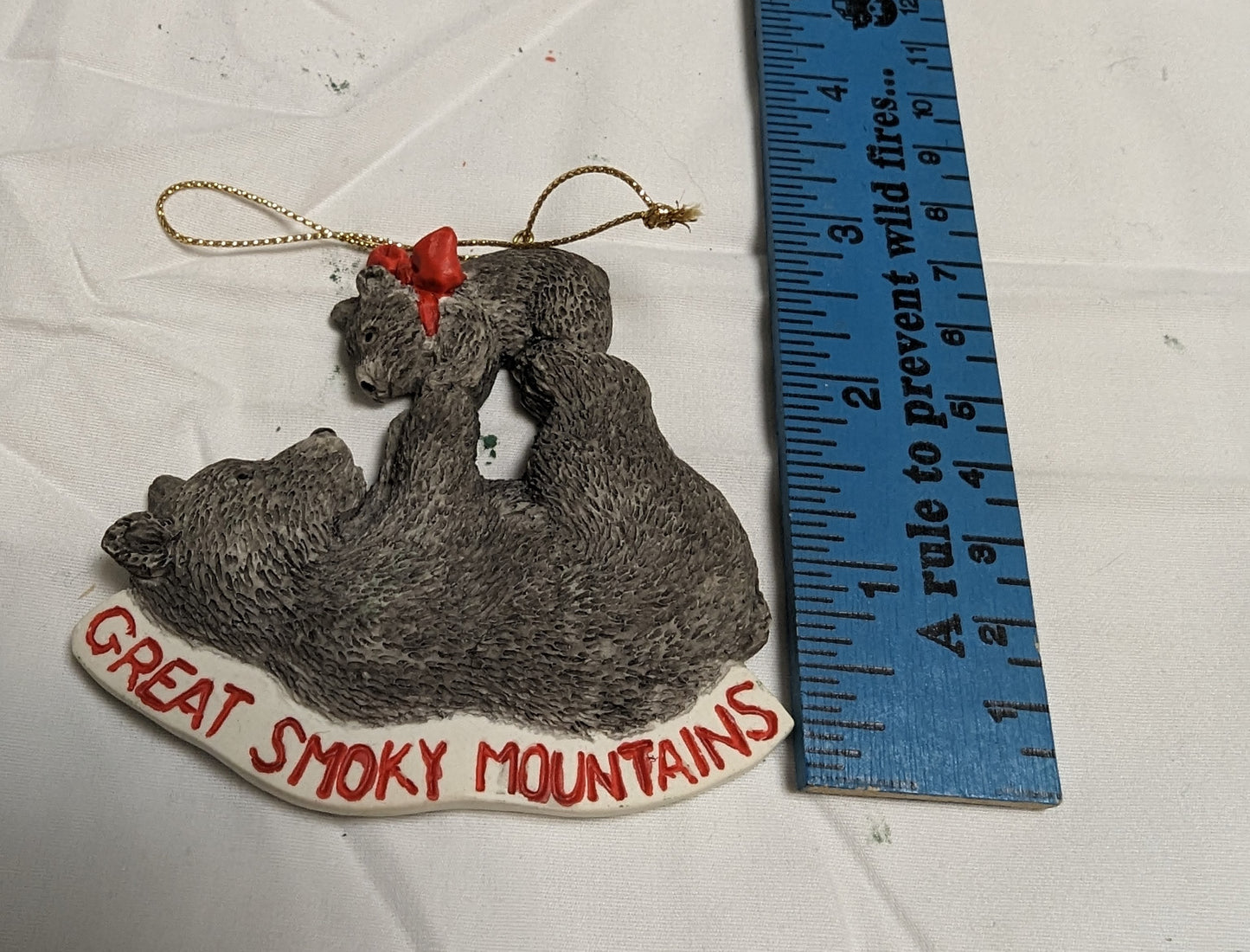 Ornament Christmas Bear and Cub Great Smokey Mountains Riveredge RV Park