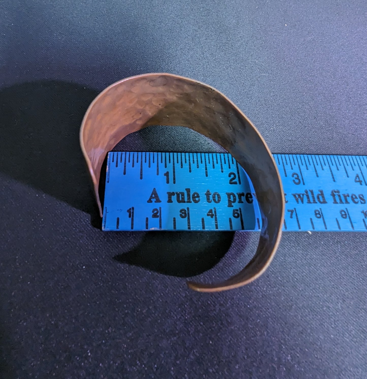 Jewelry Bracelet Copper Hand Hammered Asymmetrical