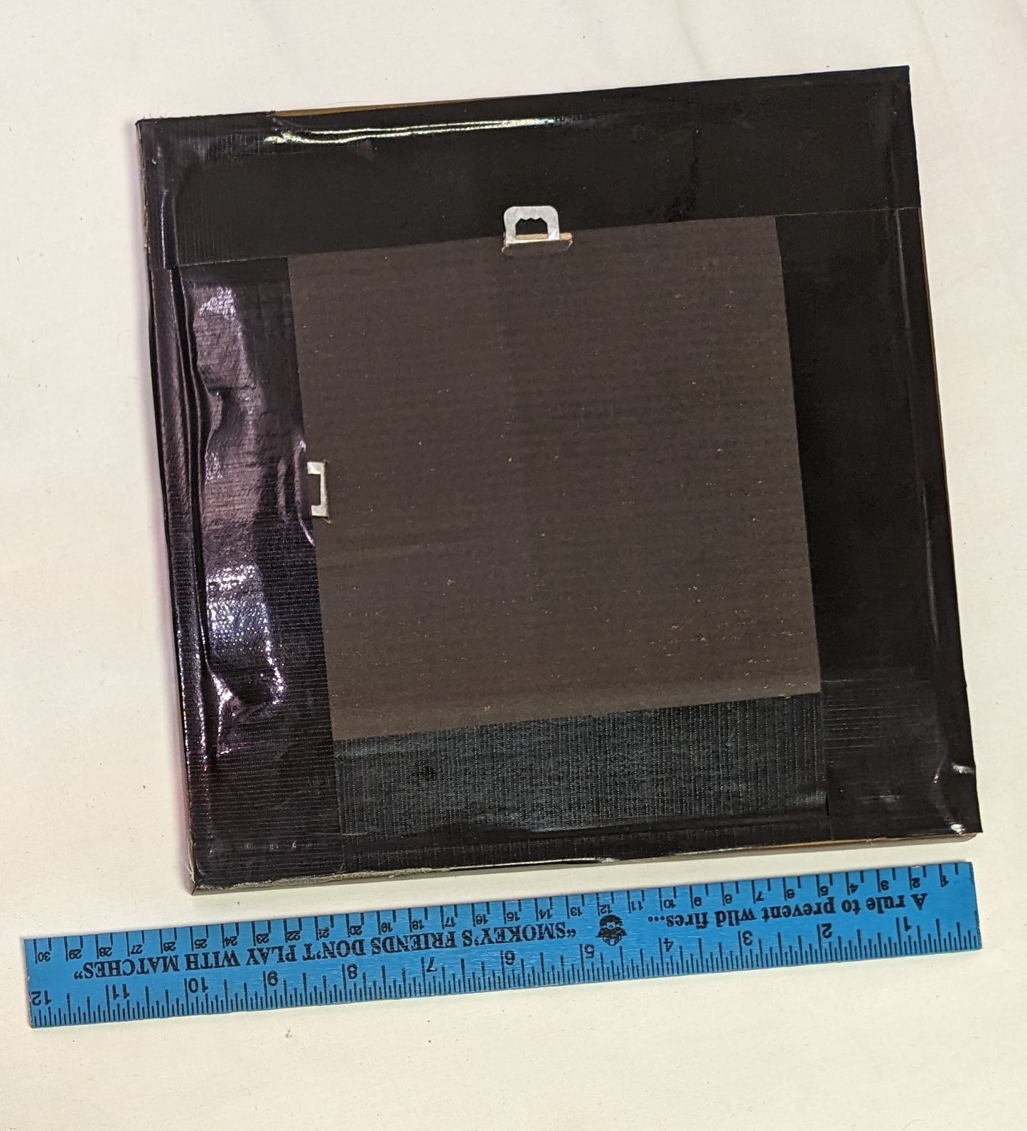 Art Scroll Sawed Cut Out Deer and Tree Emblem In Frame and Glass