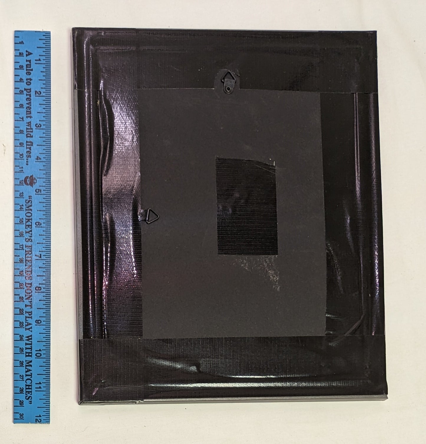 Art Hand Scroll Sawed Cut Out Bear in Foot Bear and Cub Emblem in Frame under Glass