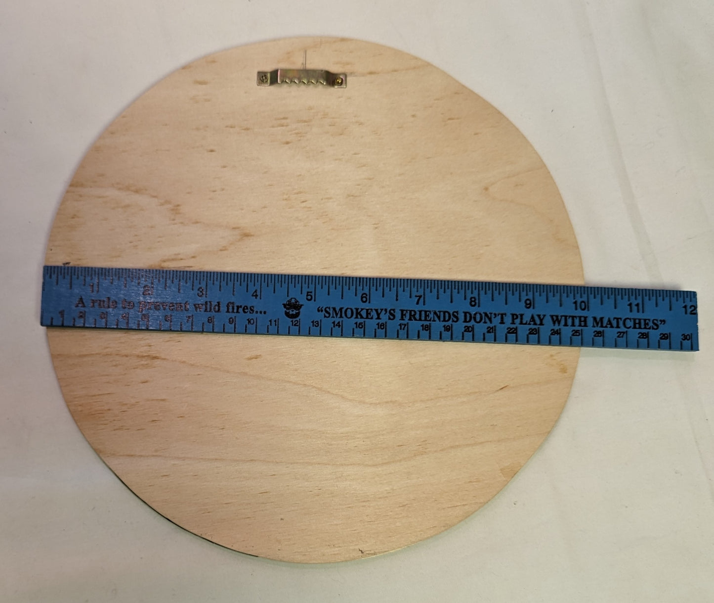 Art Scroll Sawed on Round Wood Negative Emblem Ducks on Water