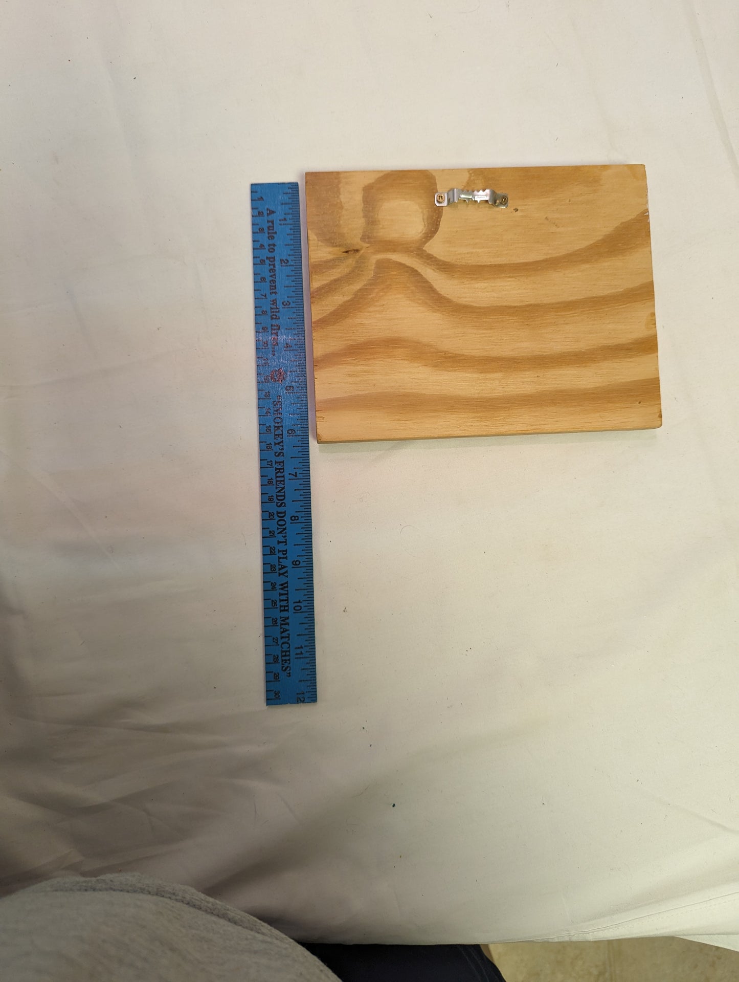 Art Scroll Sawed Layered Wood with Brass Screws Negative in Frame