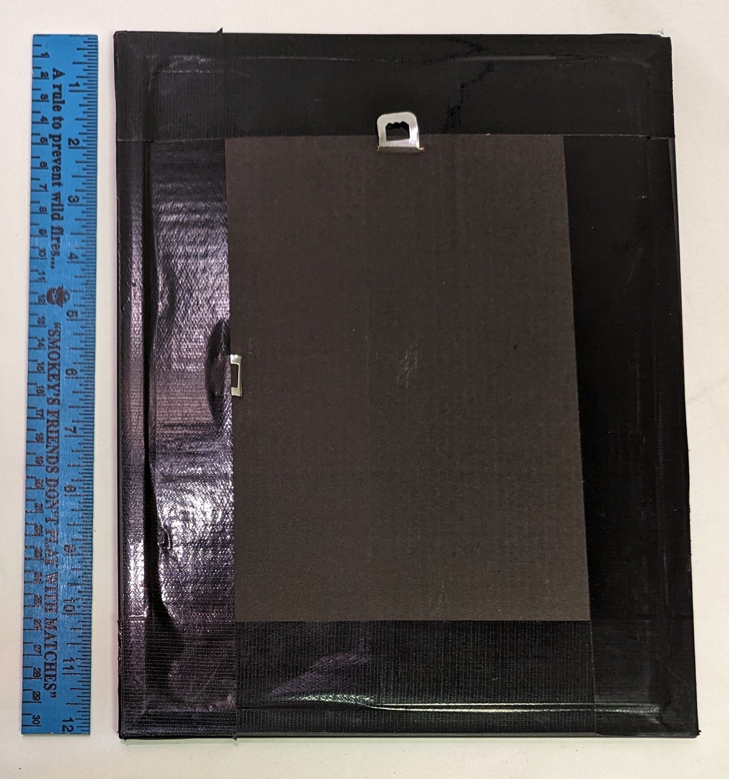 Art Painting Horses on Cold Night in frame underr glass