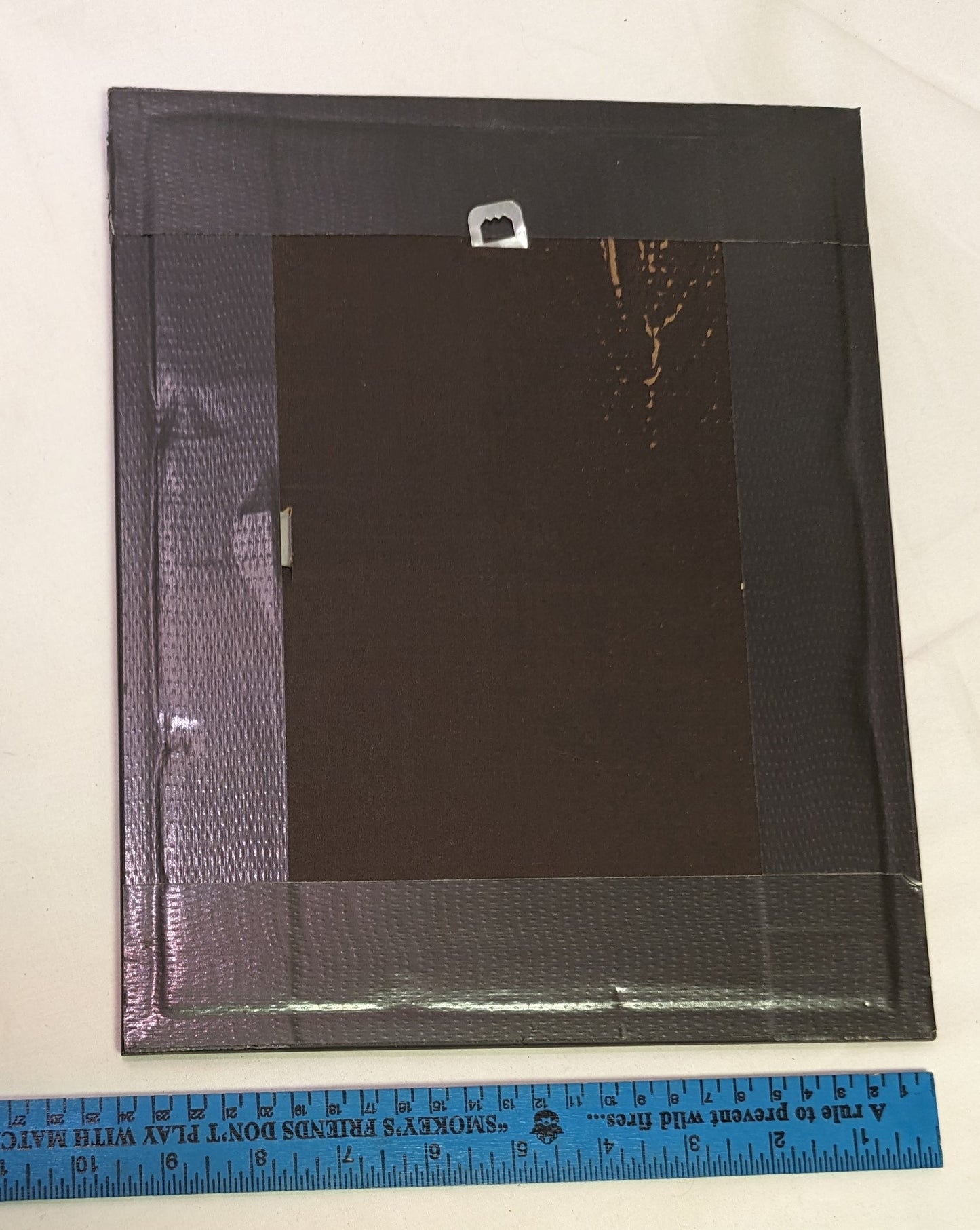 Art Pyrography on wood " Stalking Leopard" in frame under glass