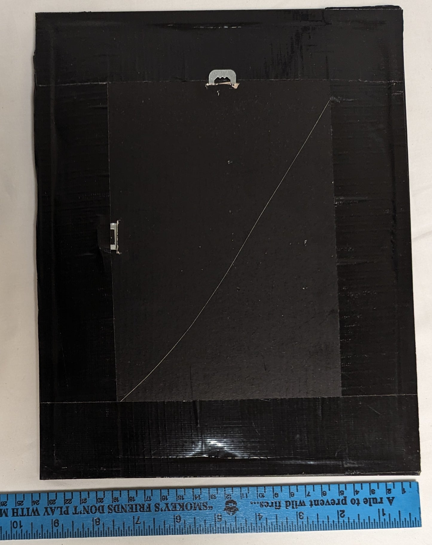 Art Vintage Hand Scroll Saw Cut Out and wood burned " Deer Face " Framed