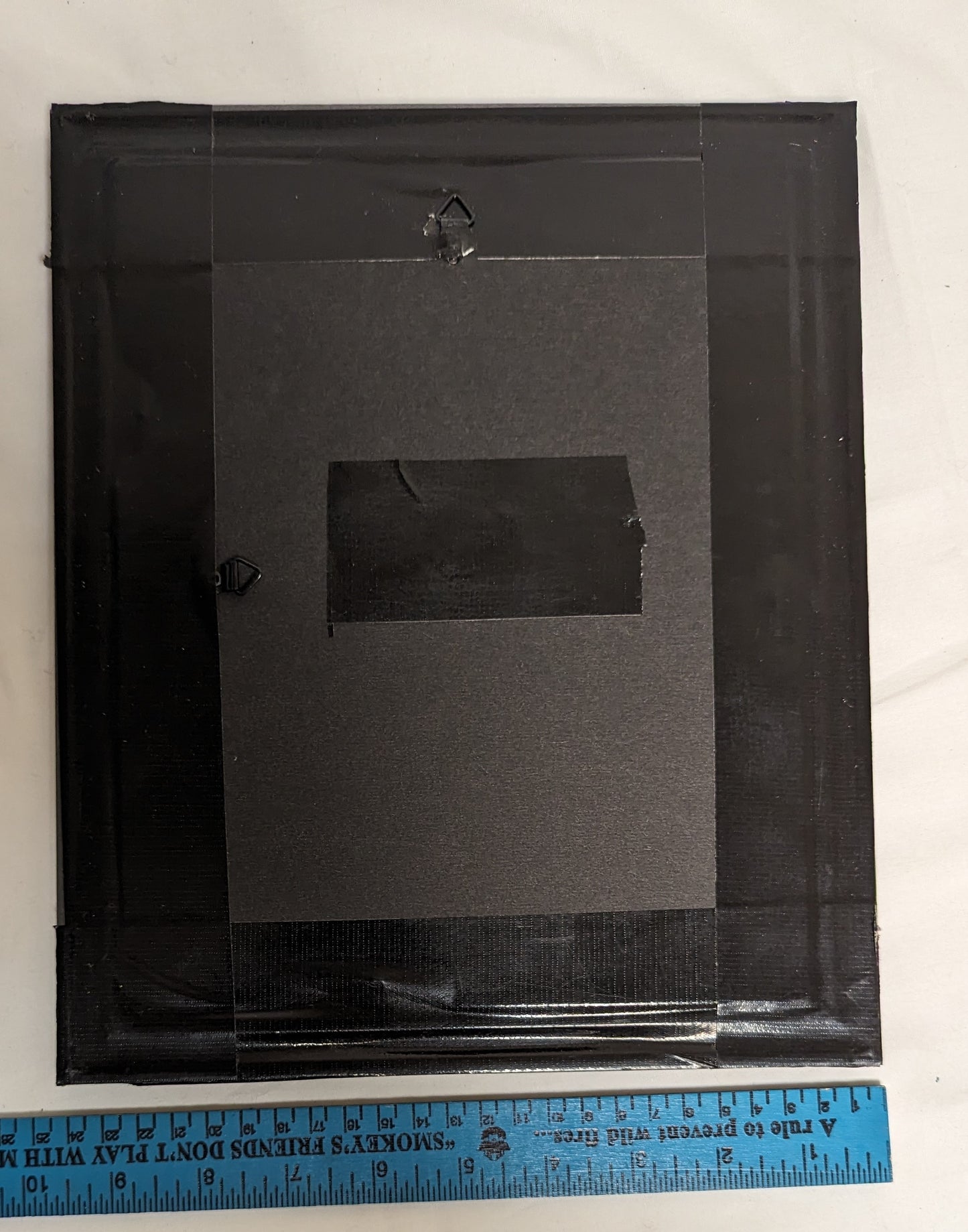 Art Vintage Hand Pyrography on Scroll cut wood " Deer Head Emblem" Framed