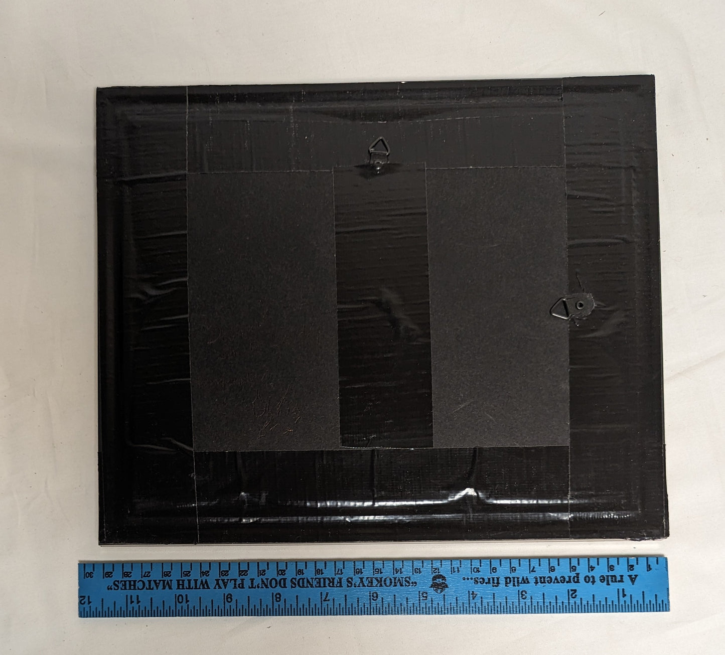 Art Vintage Hand Pyrography on Scroll cut wood " Buck Head" Framed