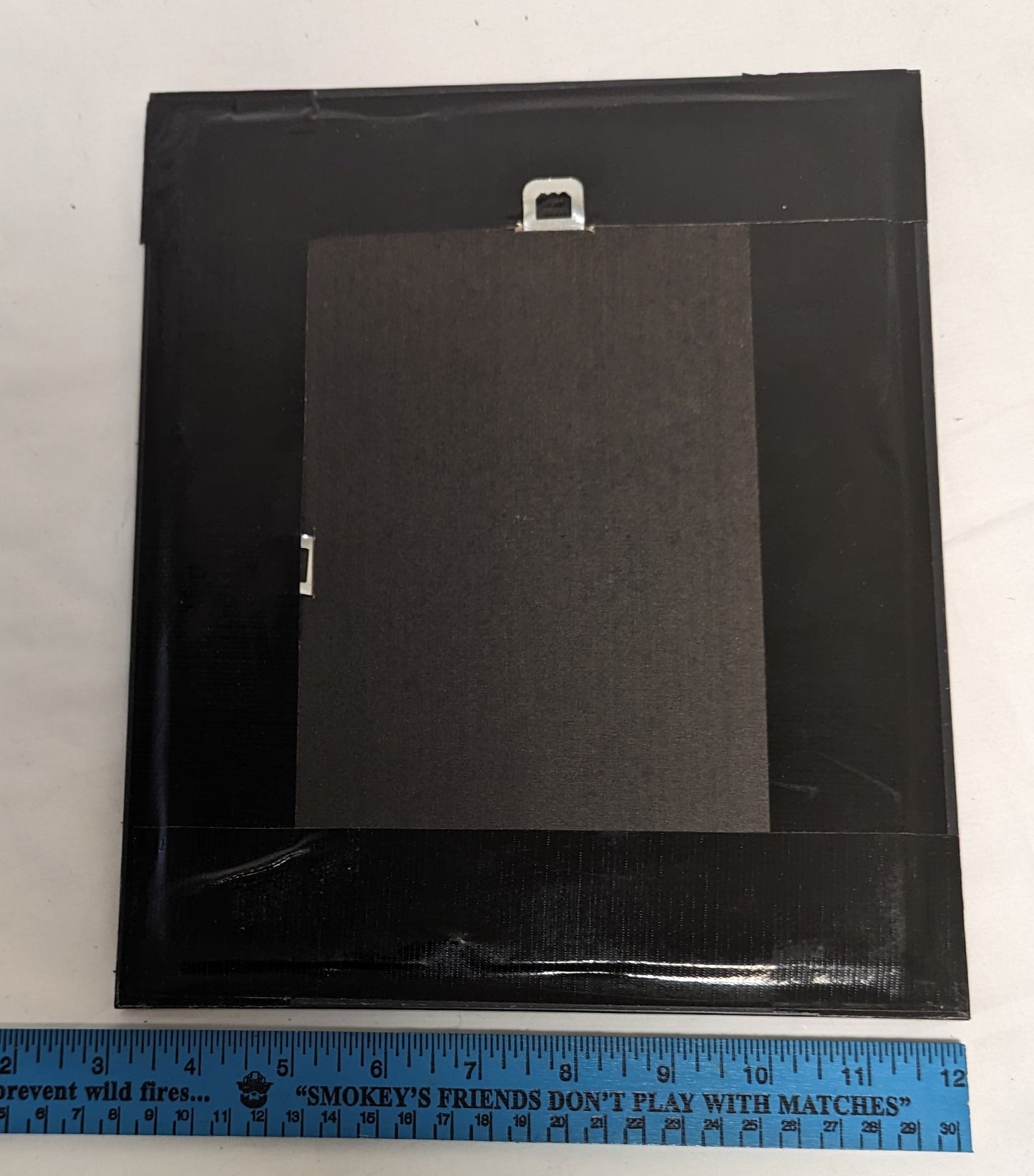 Art Hand Painted on Canvas board in frame under glass " Kestrel on Post"