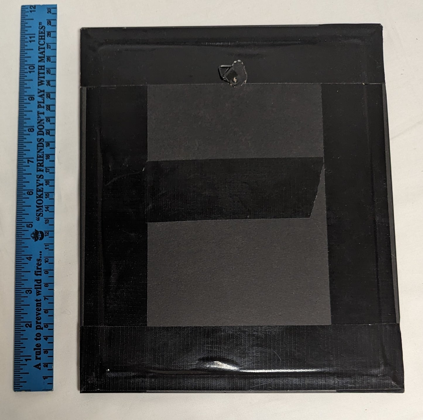 Art Hand Scroll Sawn Pyrography on wood " Hummingbird in Hibiscus " in Frame under Glass