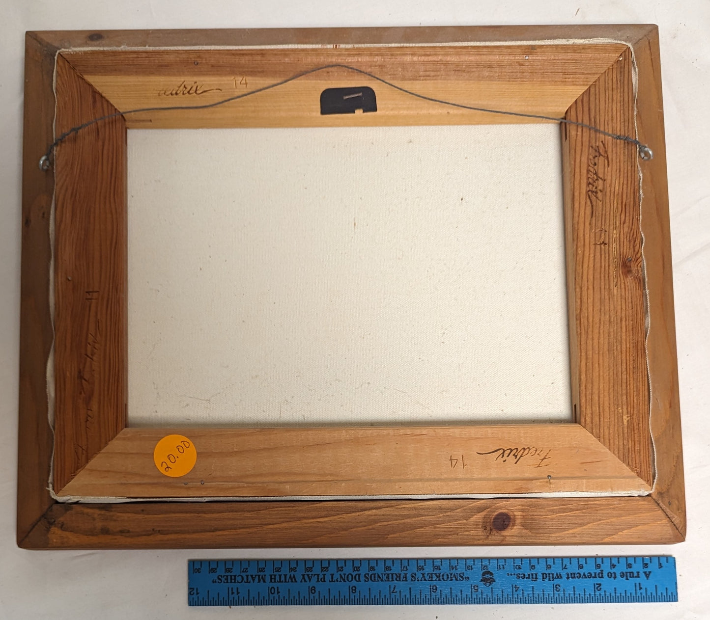 Art Vintage Hand Painted on canvas " Little House on the Prairie"' Autographed