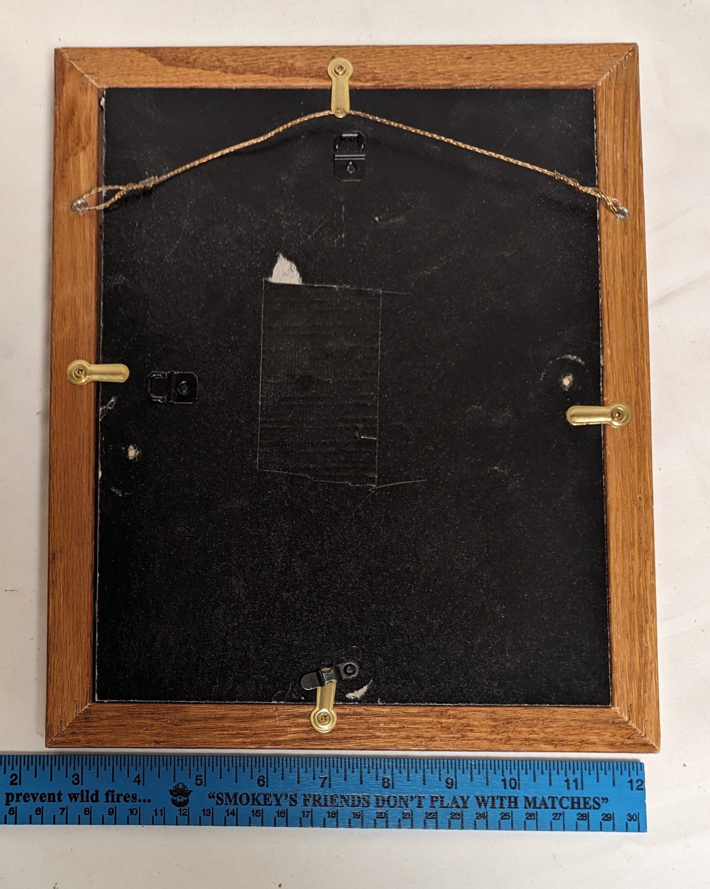 Art Vintage Mixed Media Oil Painting Applied Scroll Sawn elements in frame " Kittens in Window"