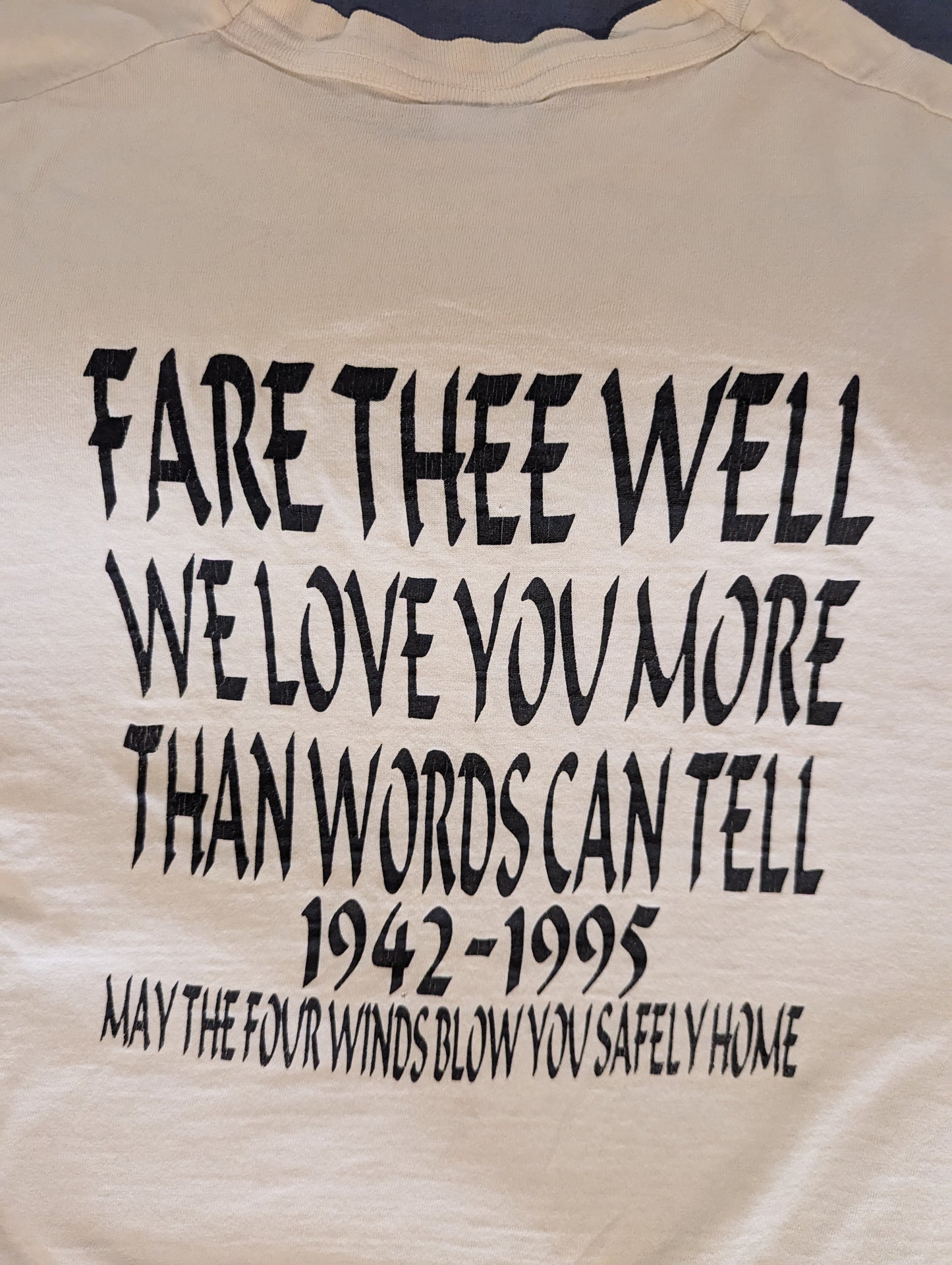 Rare Jerry Garcia Tribute T Shirt