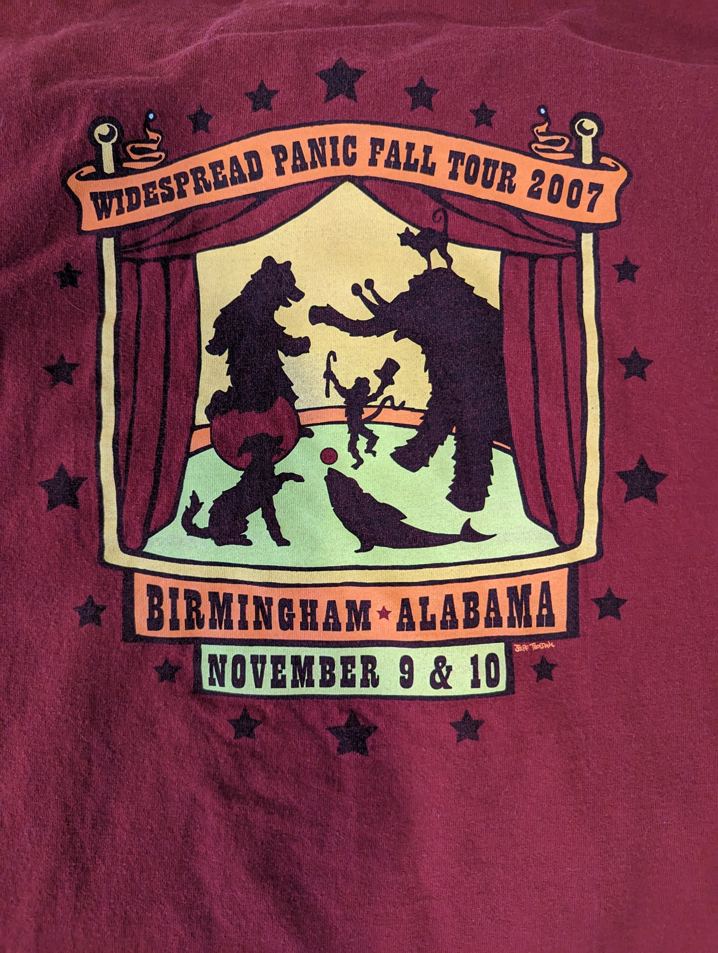 Widespread Panic 2007 Show Shirt XL
