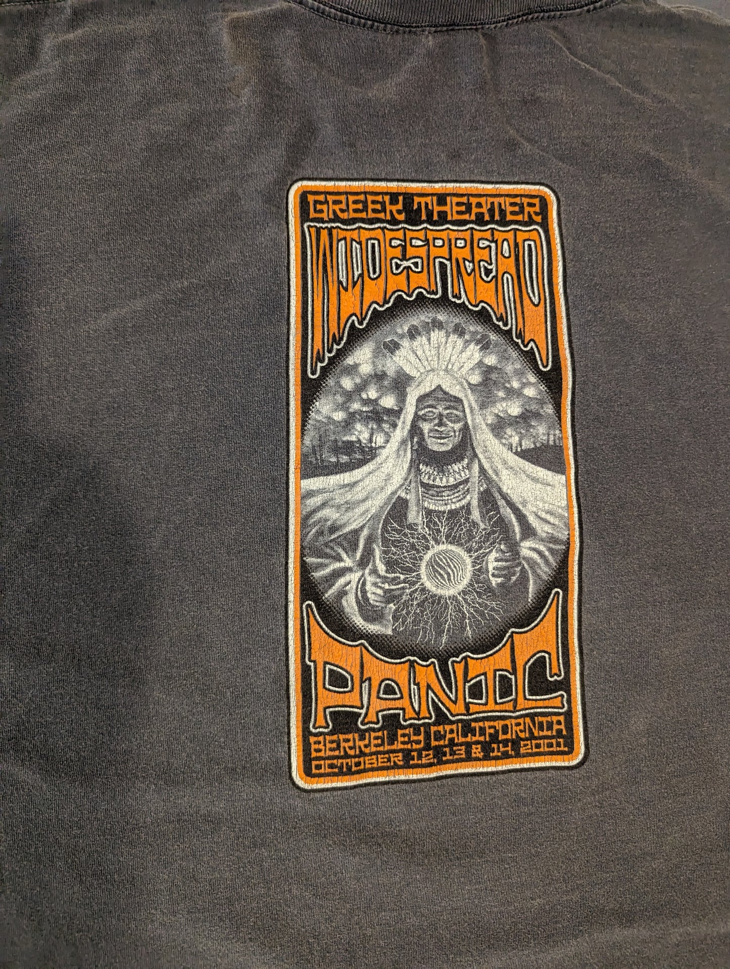 Rare Widespread Panic 2001 Show Shirt Berkeley CA.