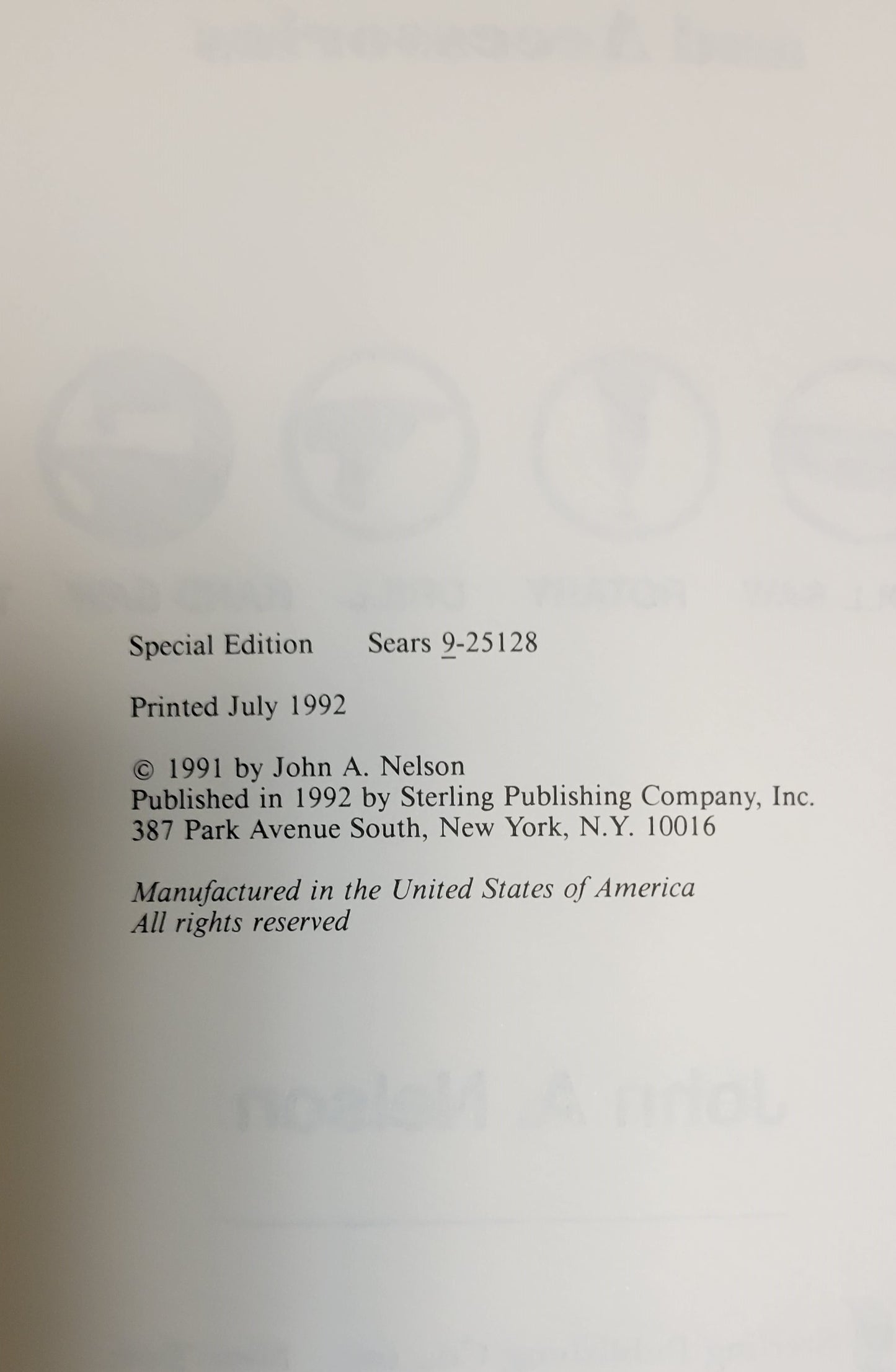 Book - Weekend wood projects: Sears, Roebuck and Co. Craftsman tools and accessories :  1992 by John A Nelson (Author)