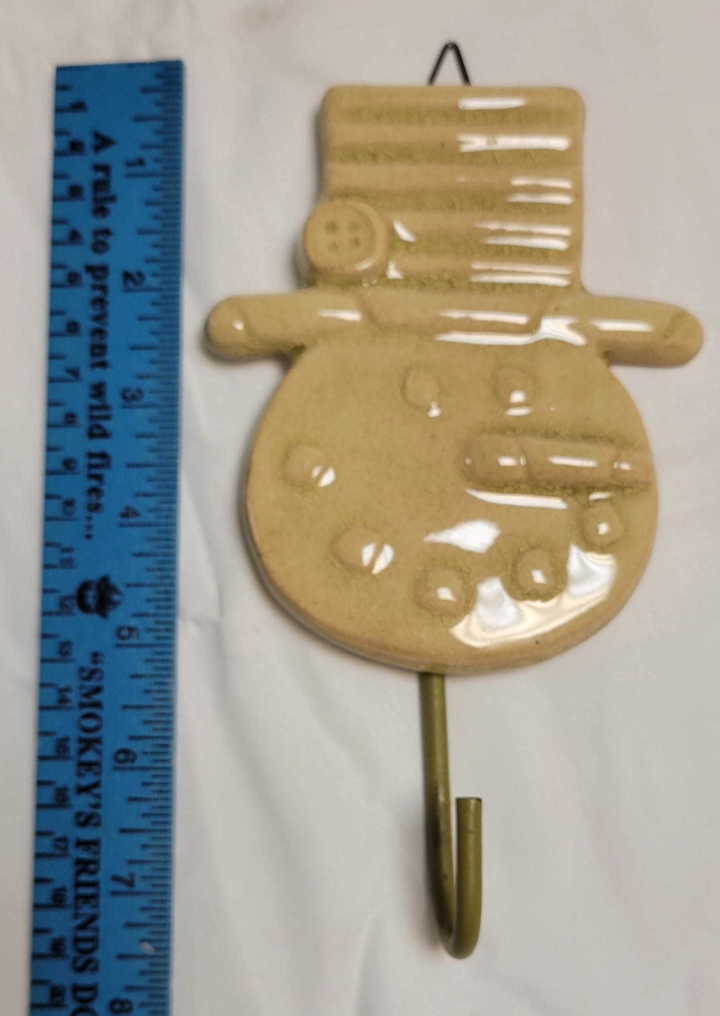 Snowman Christmas Stocking Head Wall Hook