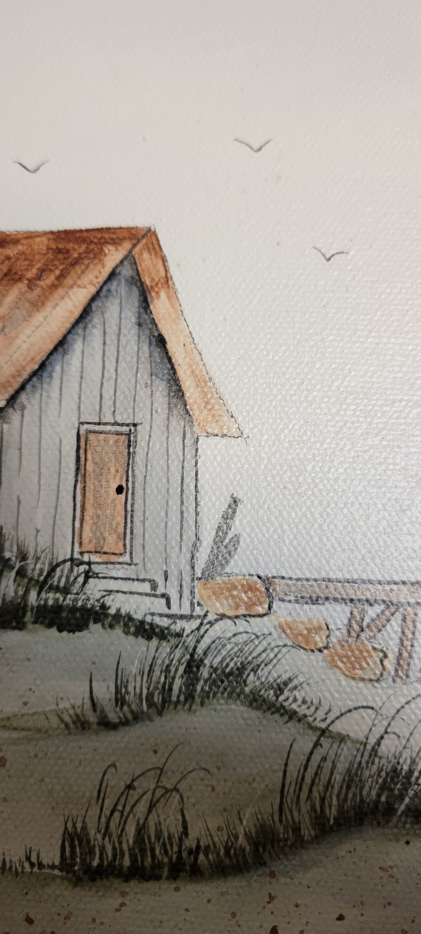 Art Painting Beach Shack