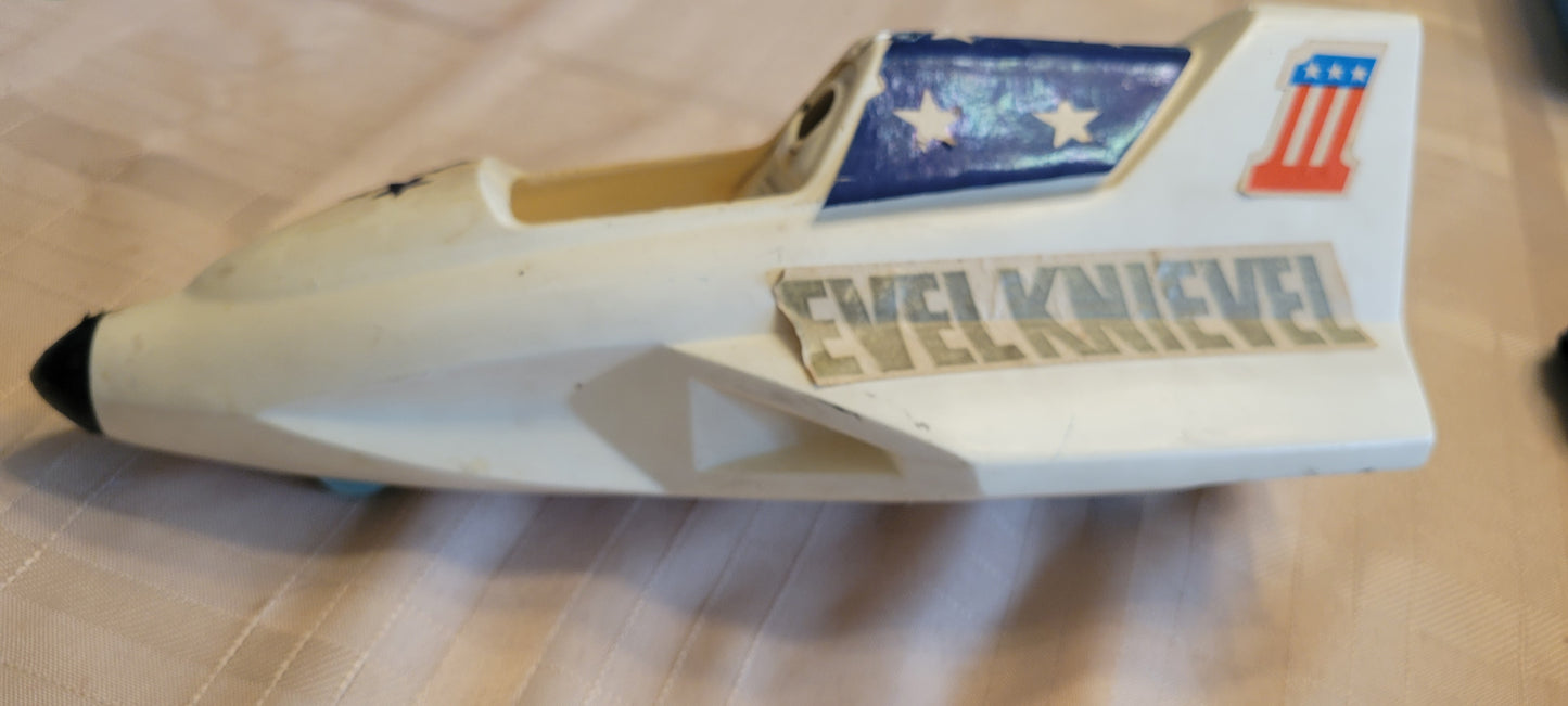 Toy Evil Knievel His Driver Motorcycle and Rocket Set