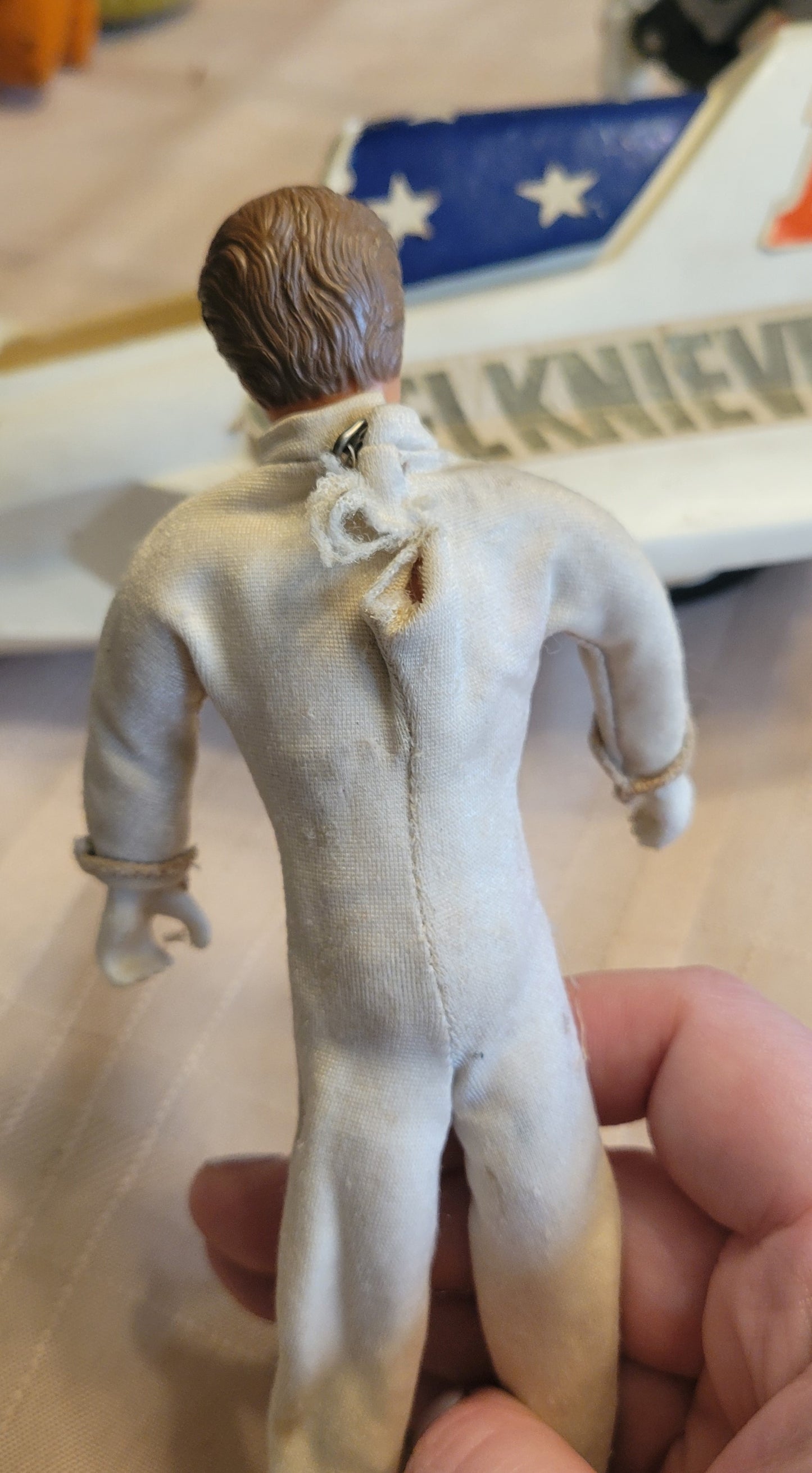 Toy Evil Knievel His Driver Motorcycle and Rocket Set