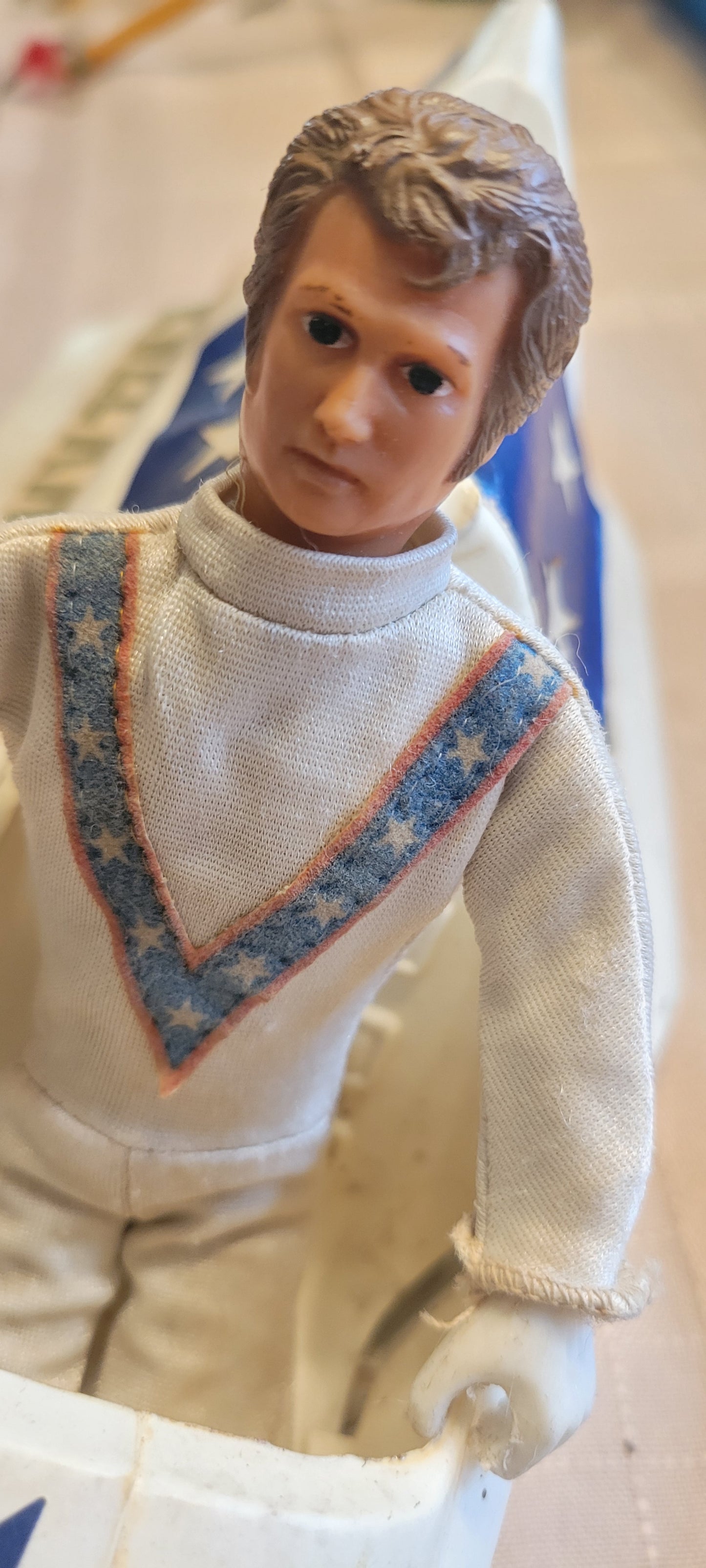 Toy Evil Knievel His Driver Motorcycle and Rocket Set