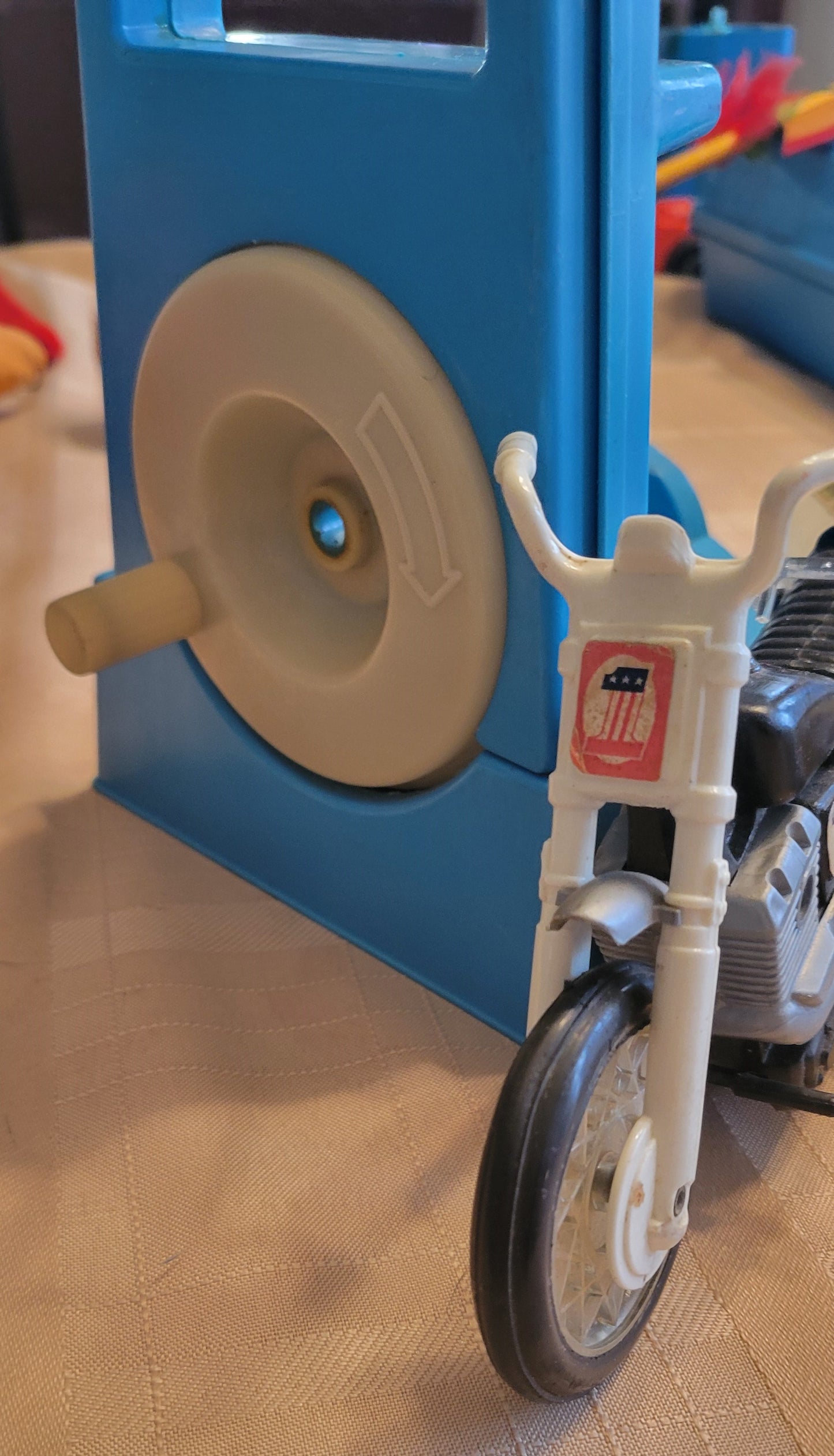 Toy Evil Knievel His Driver Motorcycle and Rocket Set