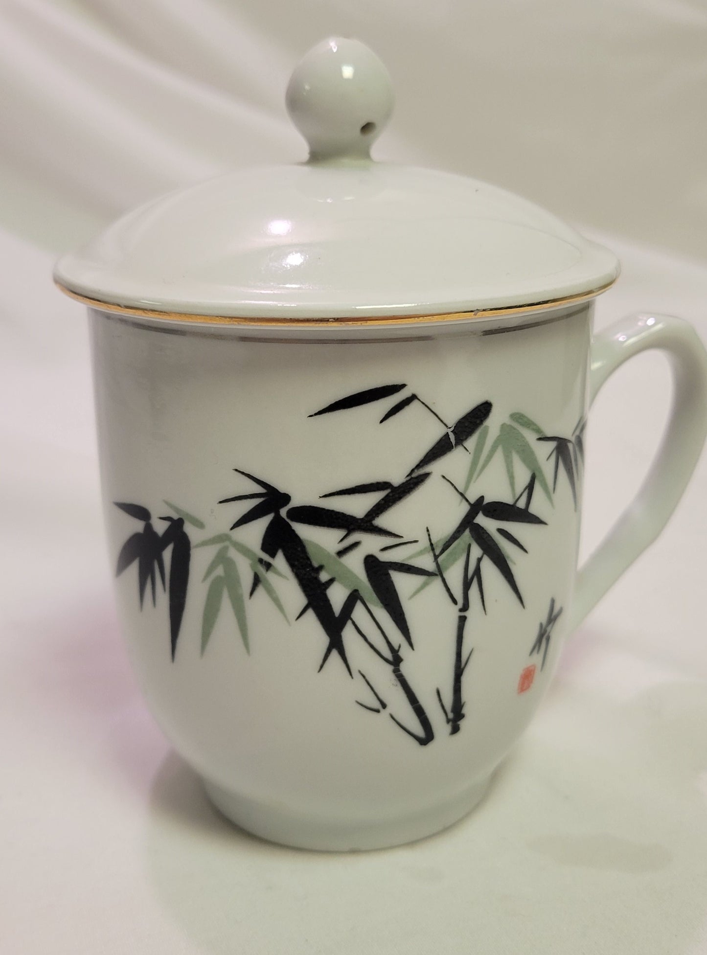 Tea Cup with Lid Wefung Brand Commemorating the Red Cross in China