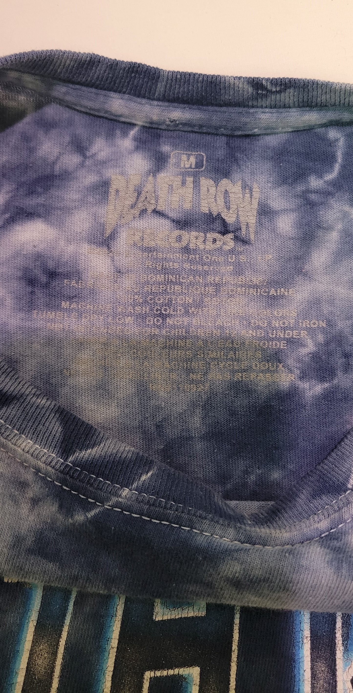 T Shirt Death Row Records Tye Die Size Medium