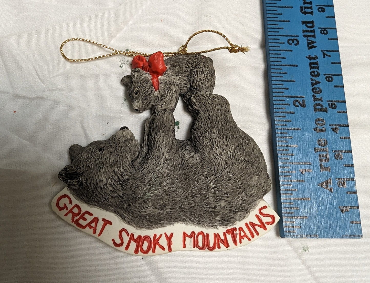 Ornament Christmas Bear and Cub Great Smokey Mountains Riveredge RV Park