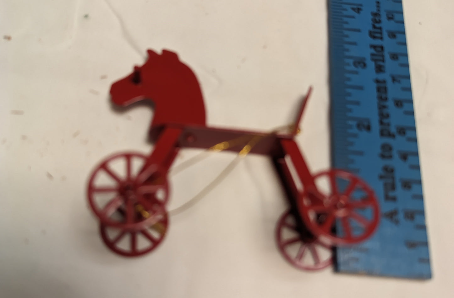 Ornaments Christmas Metal Childrens Conveyances  ( Set of 12