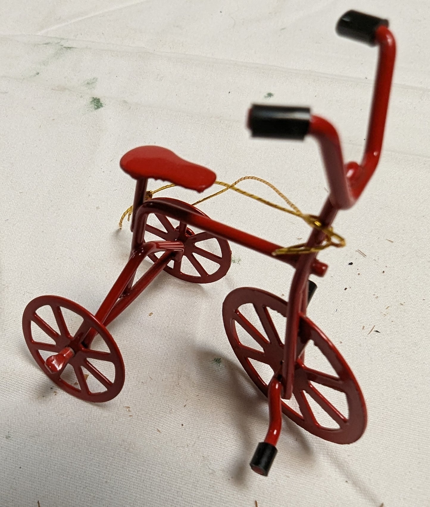 Ornaments Christmas Metal Childrens Conveyances  ( Set of 12