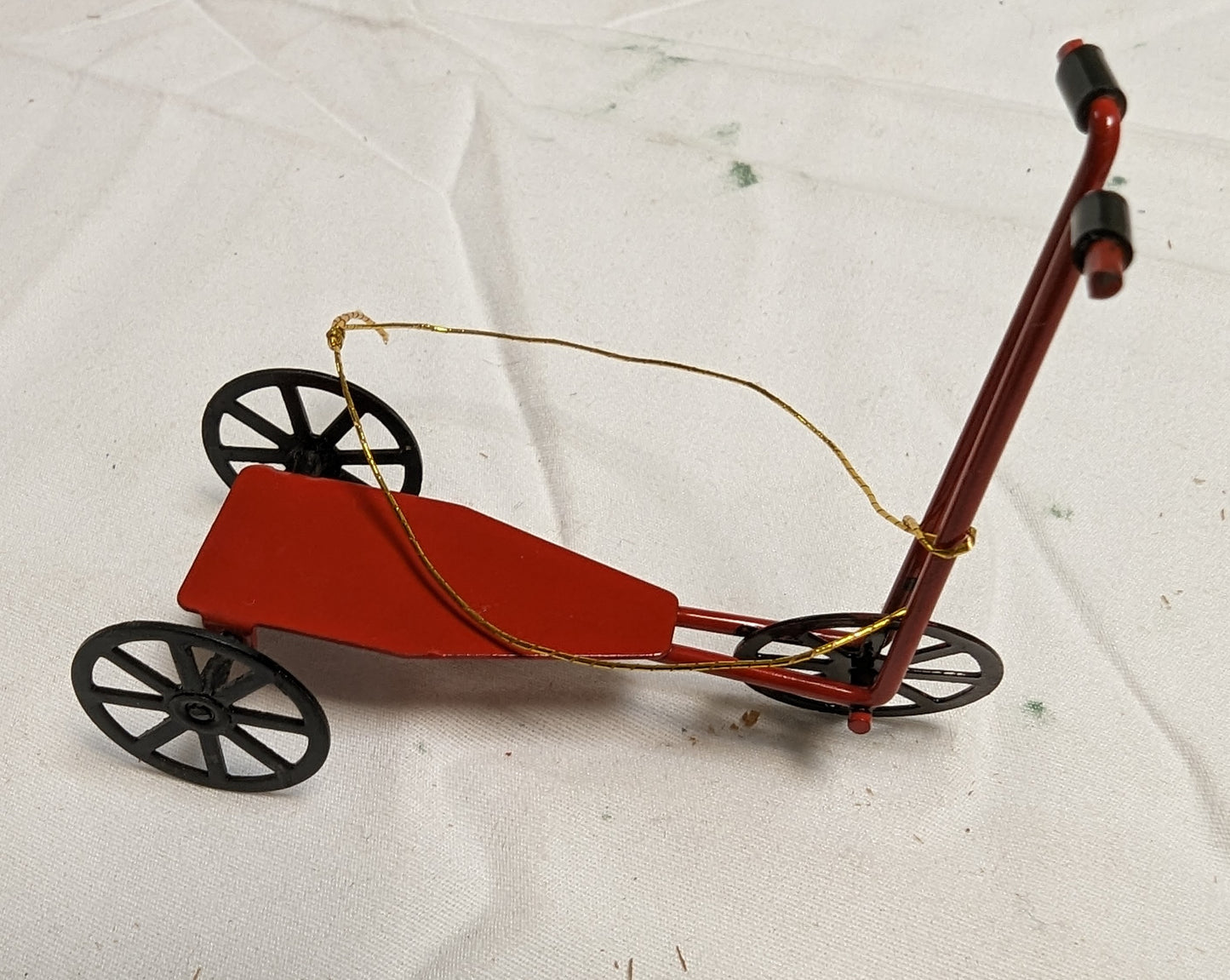 Ornaments Christmas Metal Childrens Conveyances  ( Set of 12