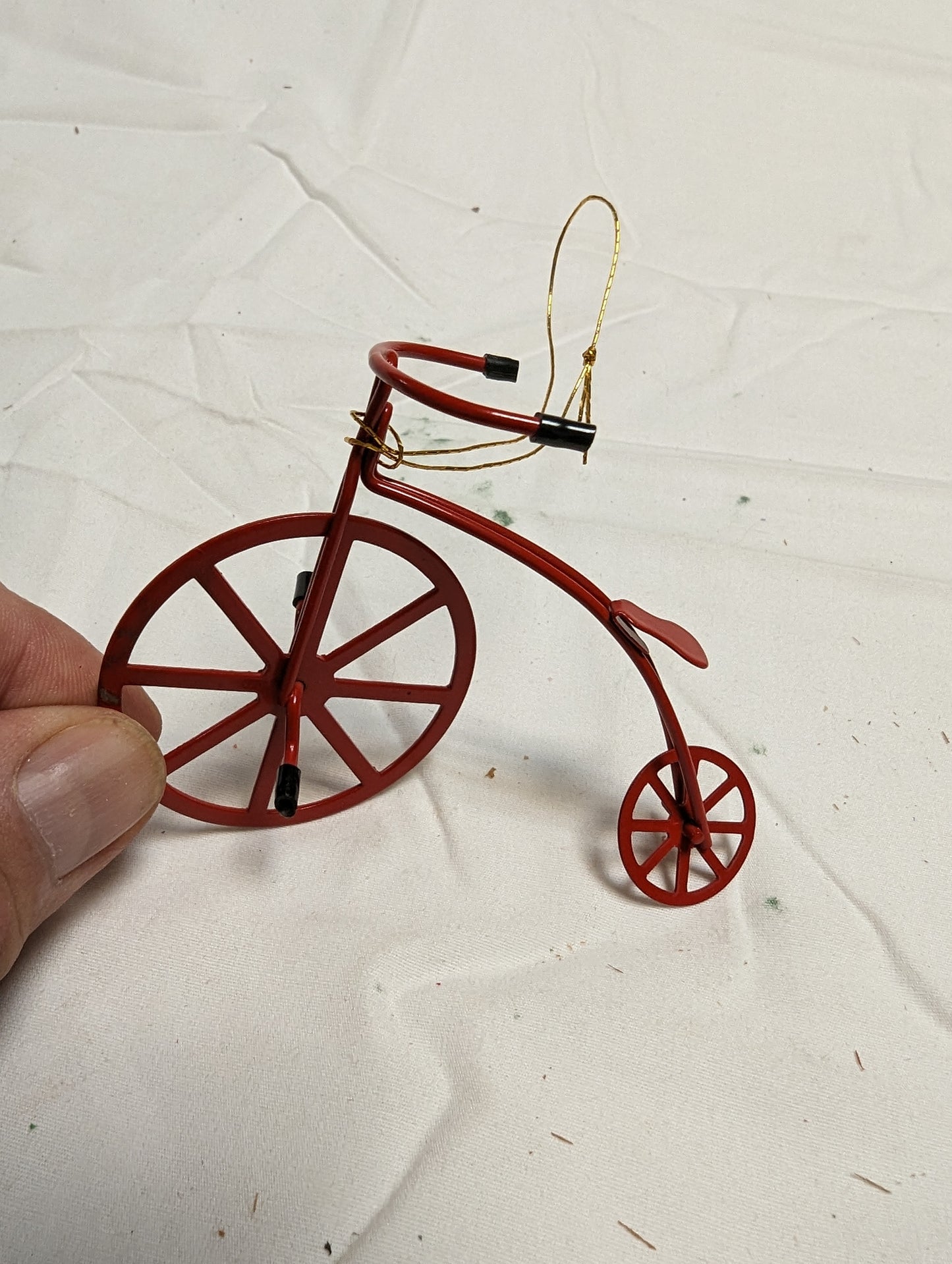 Ornaments Christmas Metal Childrens Conveyances  ( Set of 12