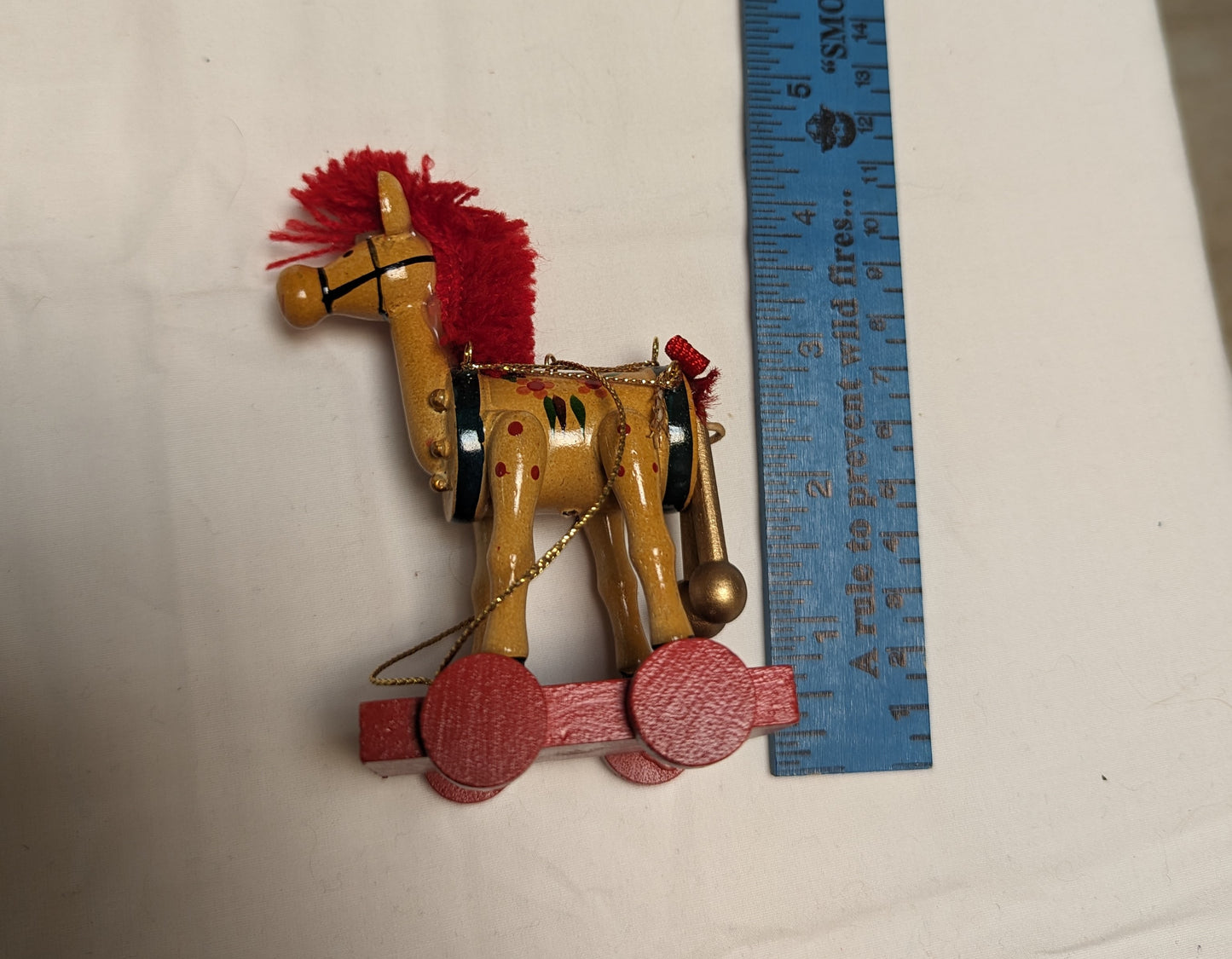 Ornaments Christmas Painted Horse ( Set