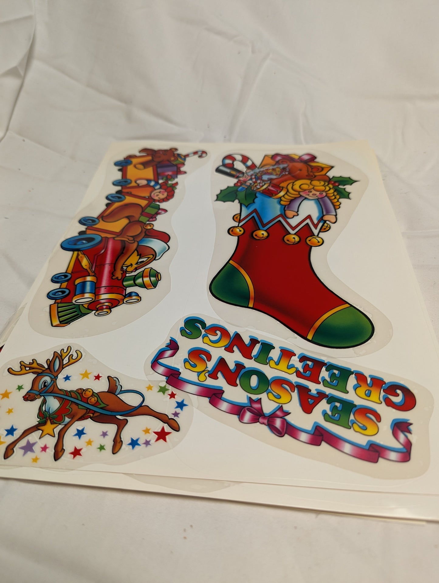 Vintage Window Clings Christmas Vinyl