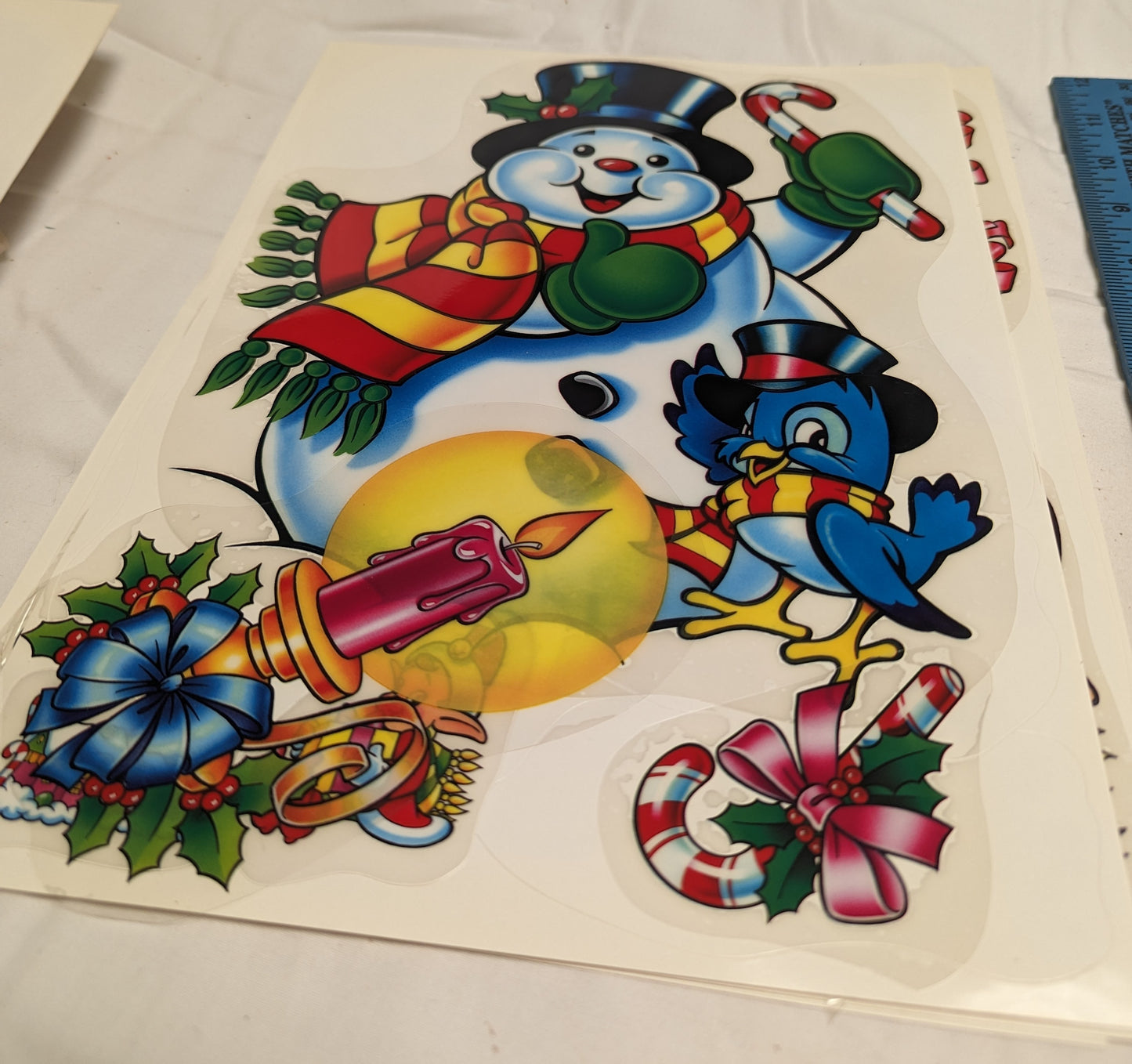 Vintage Window Clings Christmas Vinyl