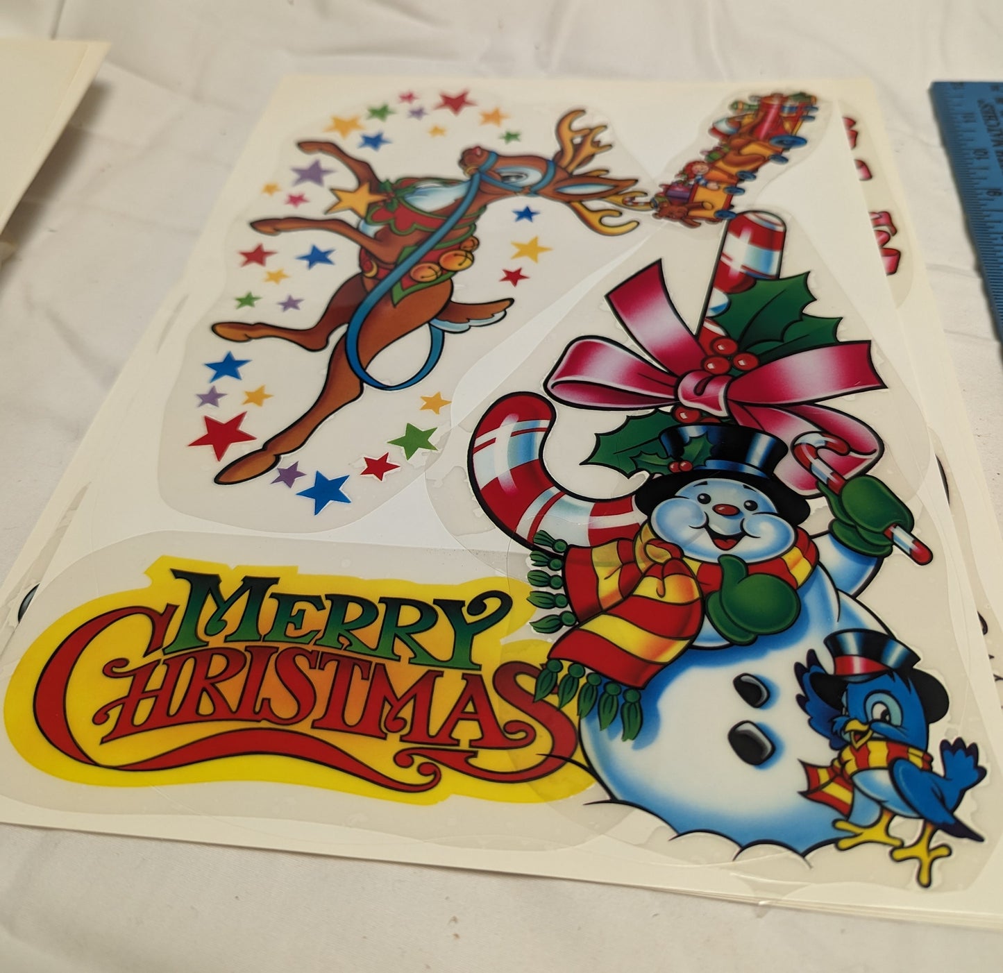 Vintage Window Clings Christmas Vinyl