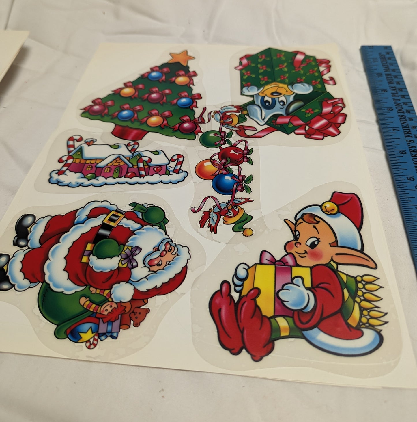 Vintage Window Clings Christmas Vinyl