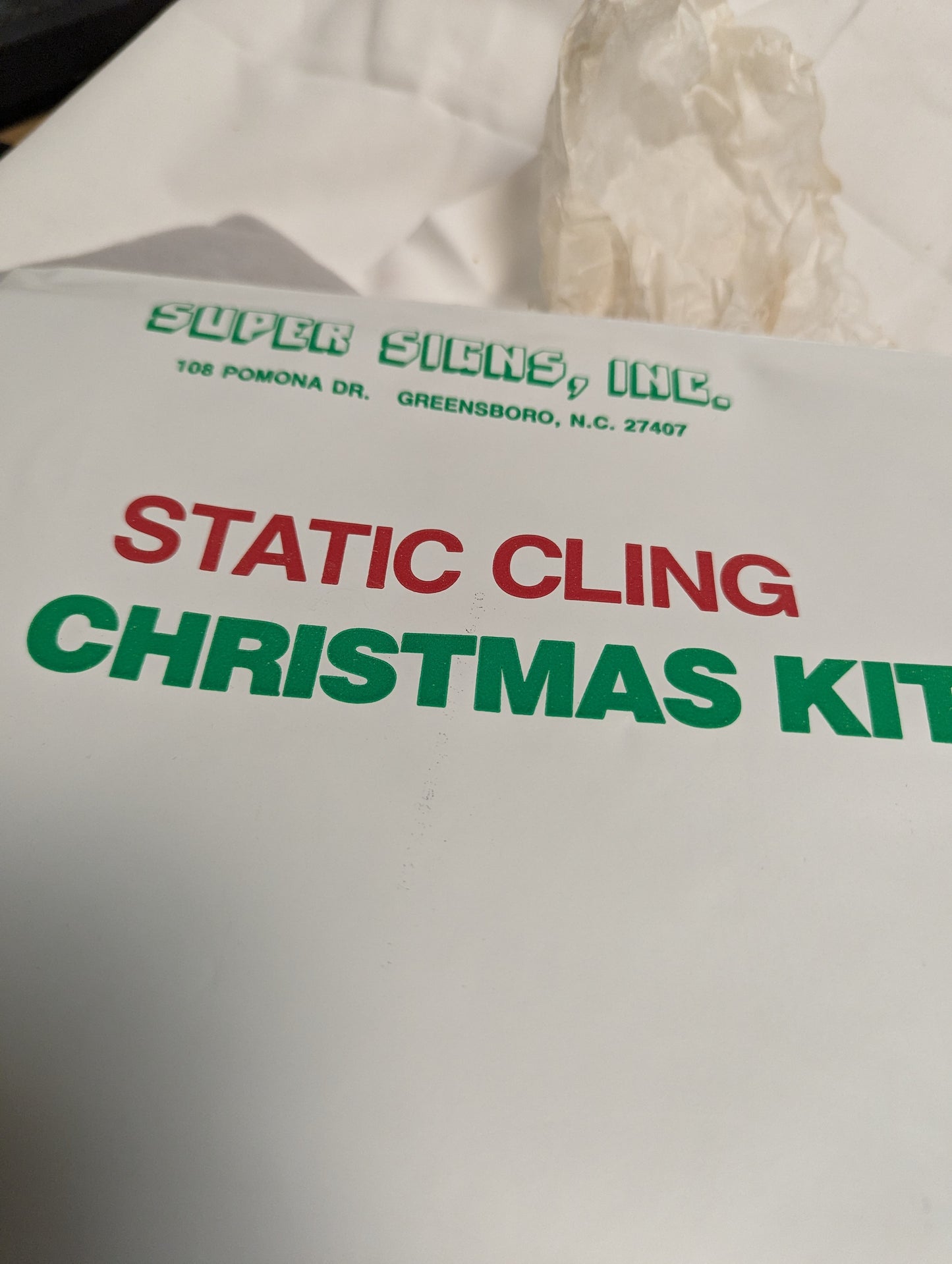 Vintage Window Clings Christmas Vinyl