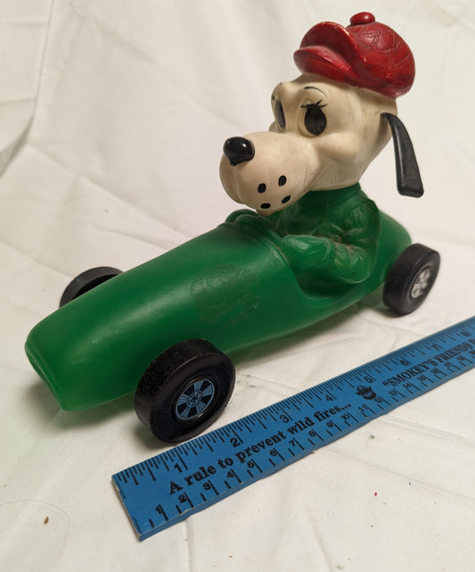 Piggy Bank  Sport Goofy in Race Car 1973 Rare Vintage
