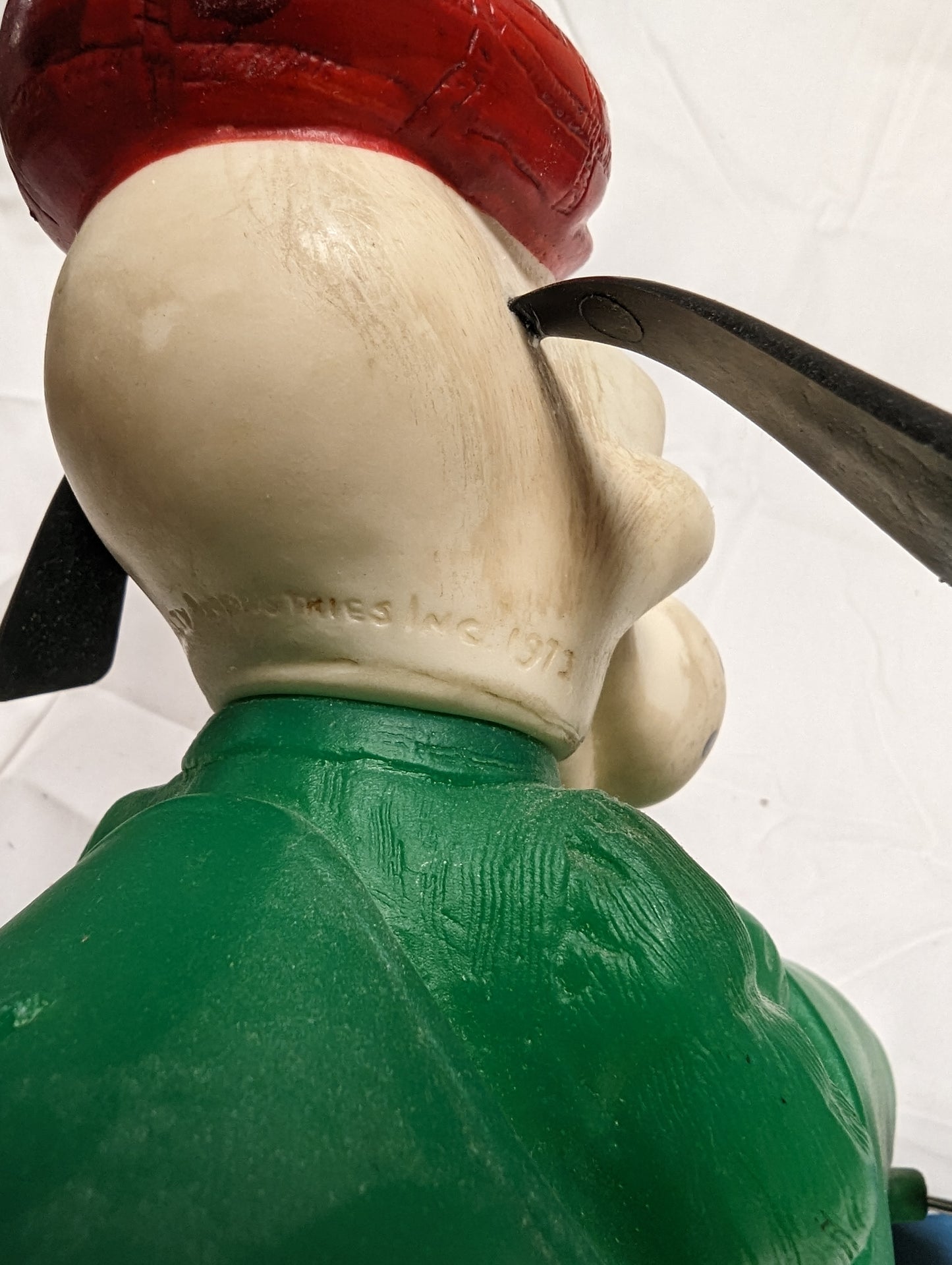 Piggy Bank  Sport Goofy in Race Car 1973 Rare Vintage
