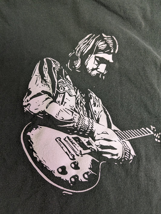T Shirt Short Sleeve Duane Allman SkyDog Silhouette Size Large
