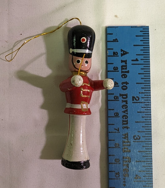 Christmas Ornament Nutcracker Band Leader hand Painted