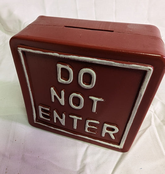 Piggy Bank Vintage Do Not Enter