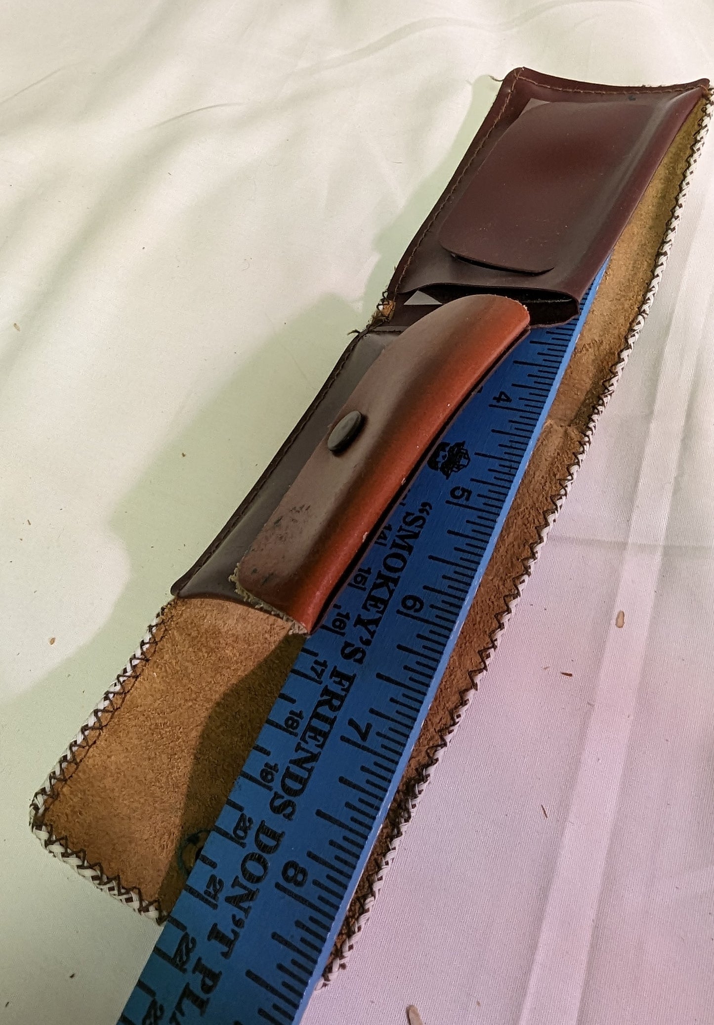 Wallet Rare Vintage Boys Cowhide Six Flags Over Georgia 1970s Embossed