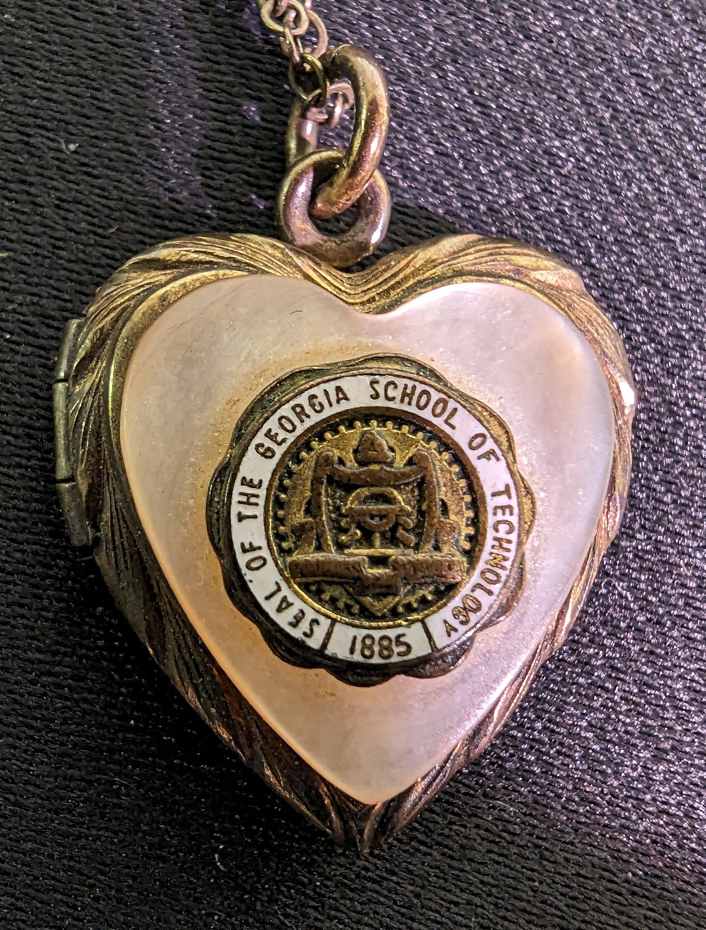 Necklace and Pendant Locket Georgia Tech Rare Vintage