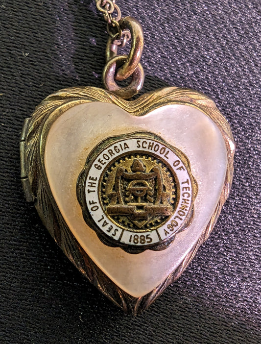 Necklace and Pendant Locket Georgia Tech Rare Vintage