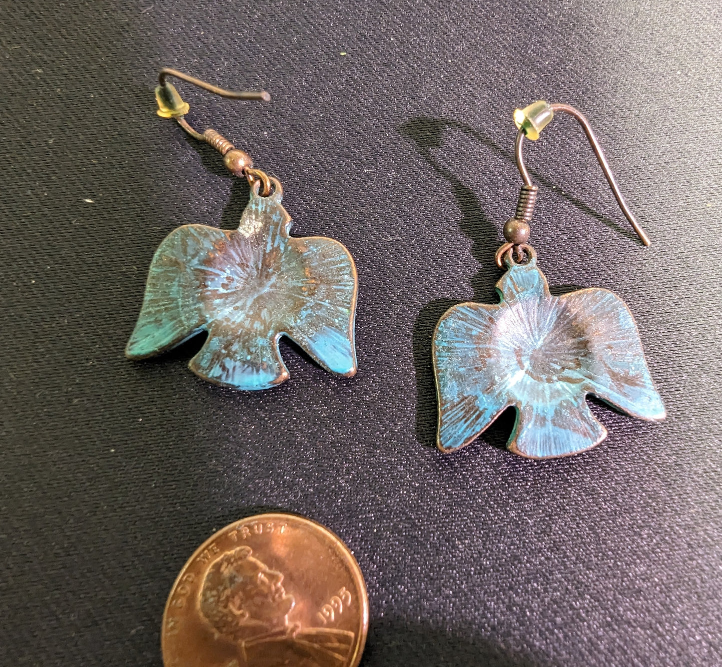 Earring Bird Blue Bronze Thunderbirds