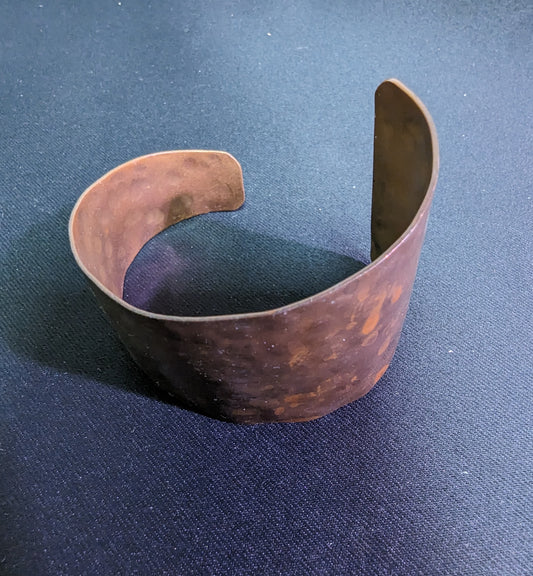 Jewelry Bracelet Copper Hand Hammered Asymmetrical